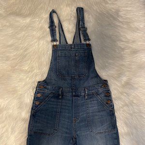 Bullhead Medium Wash Straight Leg Overalls